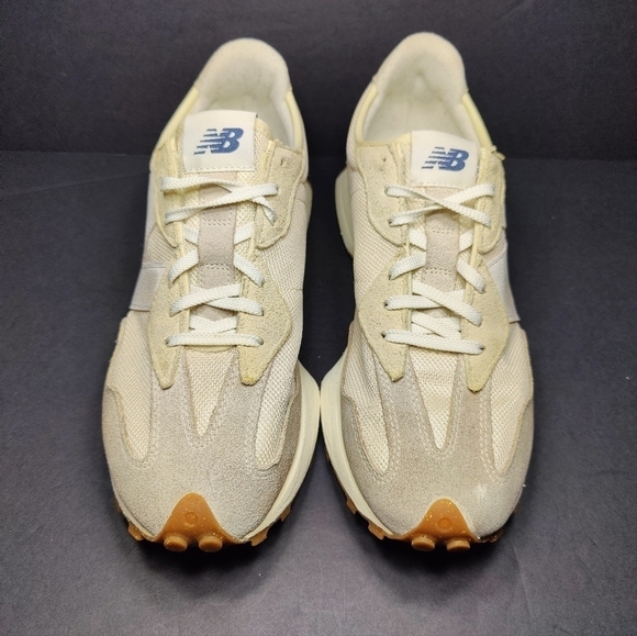 New Balance Men's 327 Casual Beige Sneakers Nimbus Cloud/Gum Shoes Size 11 - Picture 2 of 11